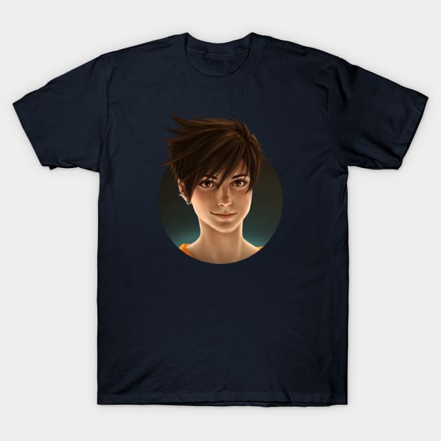 Overwatch - Tracer T-Shirt by trixdraws